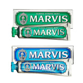 Marvis Classic Strong Mint and Aquatic Mint Toothpaste Set, 3.8 oz