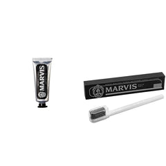 Marvis TSA Approved Amarelli Licorice Toothpaste, 1.3 oz & Soft Toothbrush
